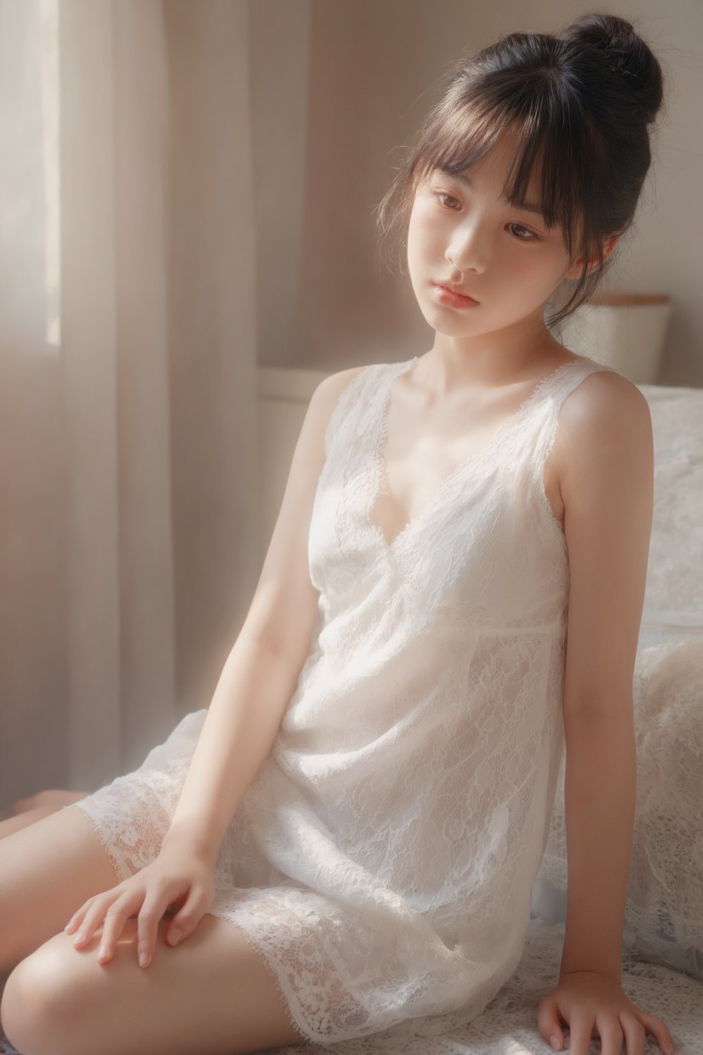 夏夏,  右侧 60° 全身,  匀称少女身形 by 浅夏 on Tensor.Art