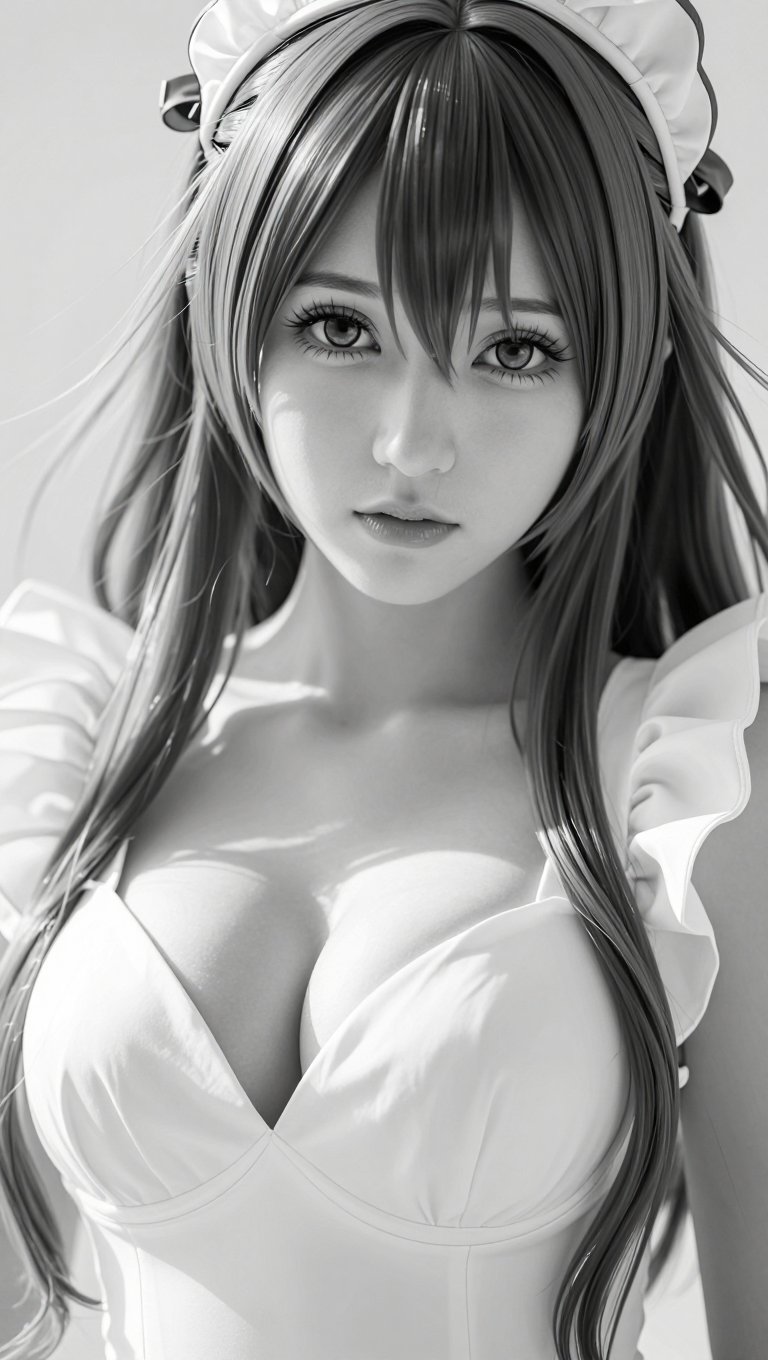 cosplay,  ,  stunning monochrome portrait by DjM_ on Tensor.Art