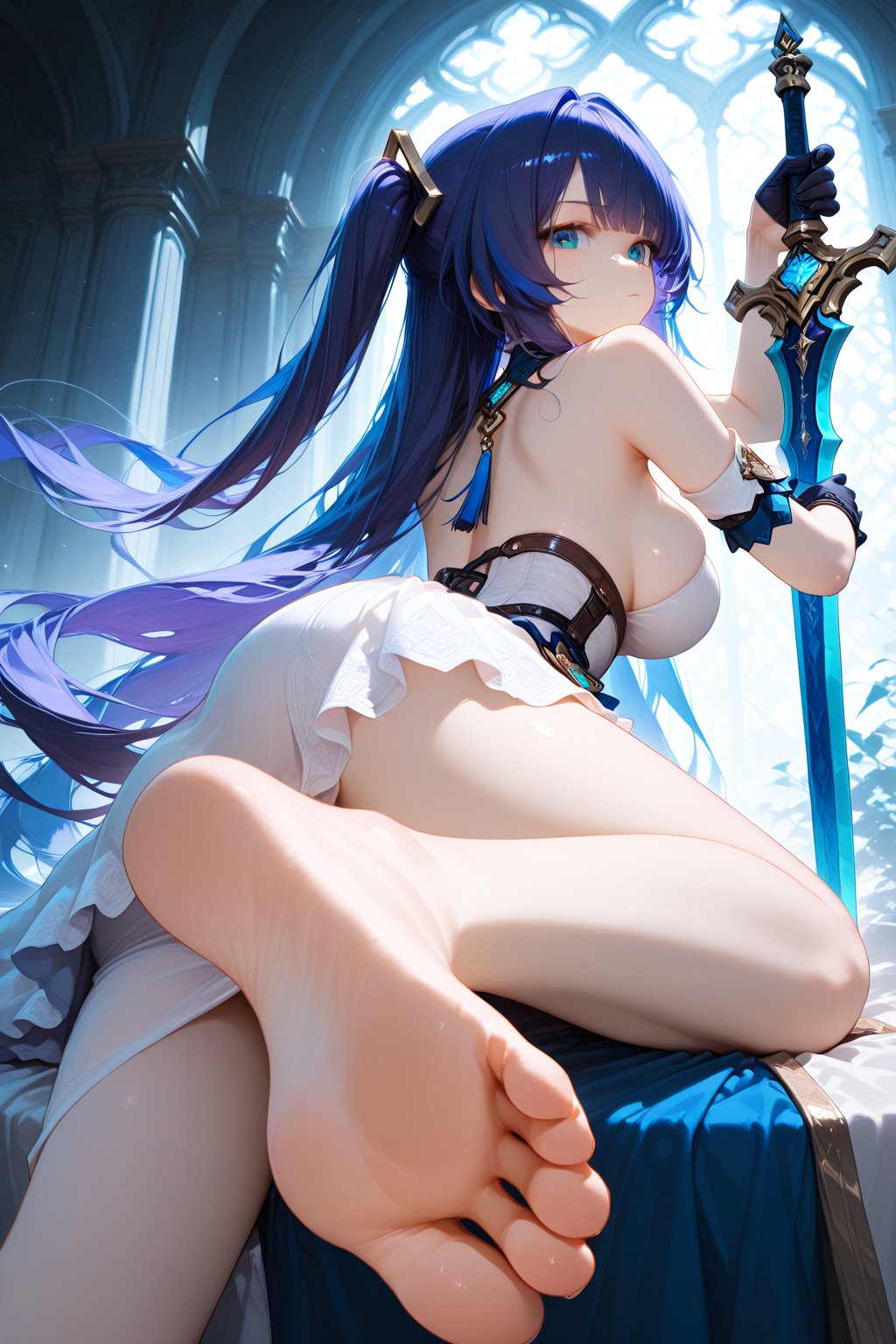 1girl,  long hair,  blue eyes by YUEYUEAI月月AI on Tensor.Art