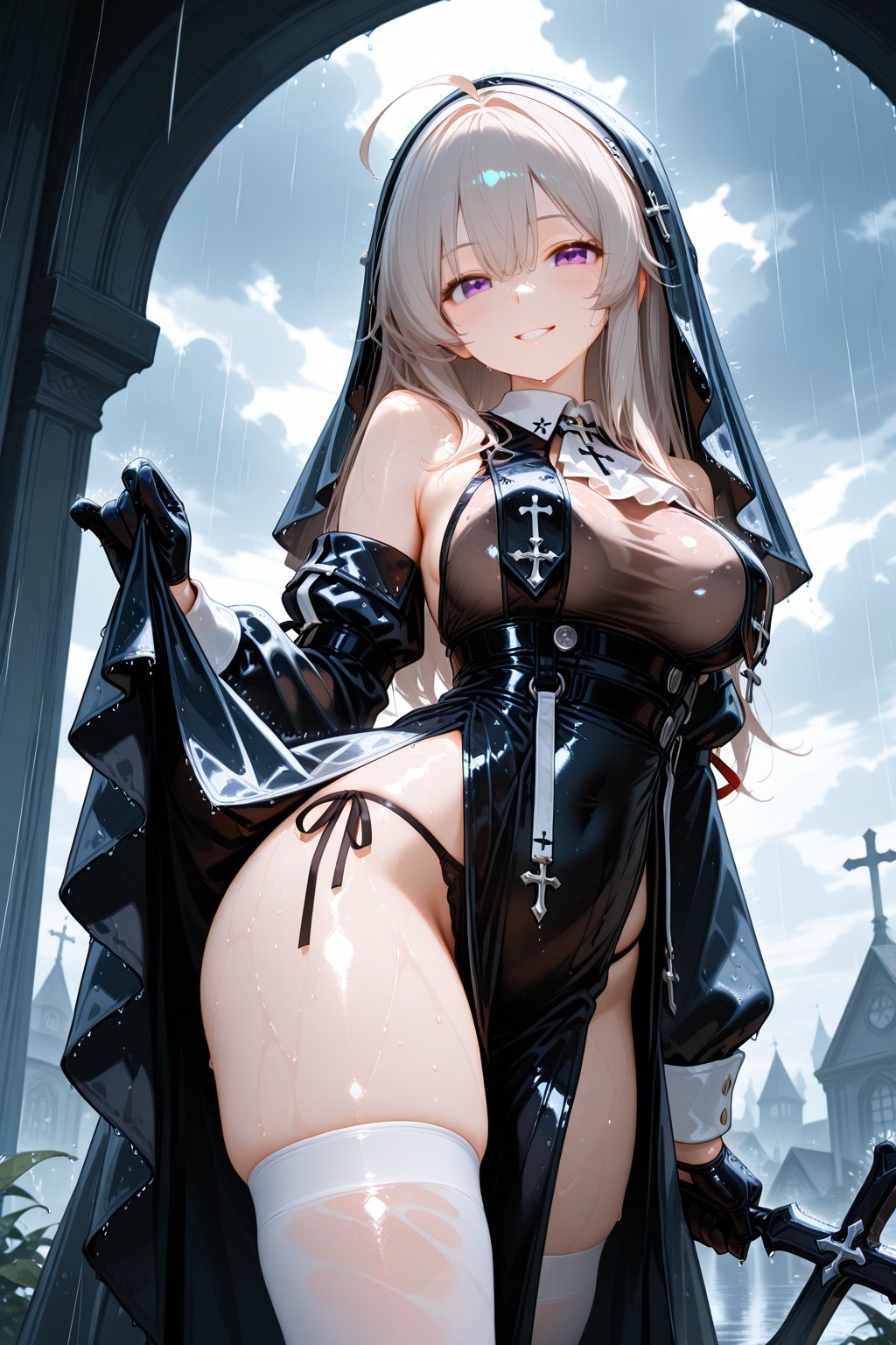 1girl,  solo,  rain by YUEYUEAI月月AI on Tensor.Art