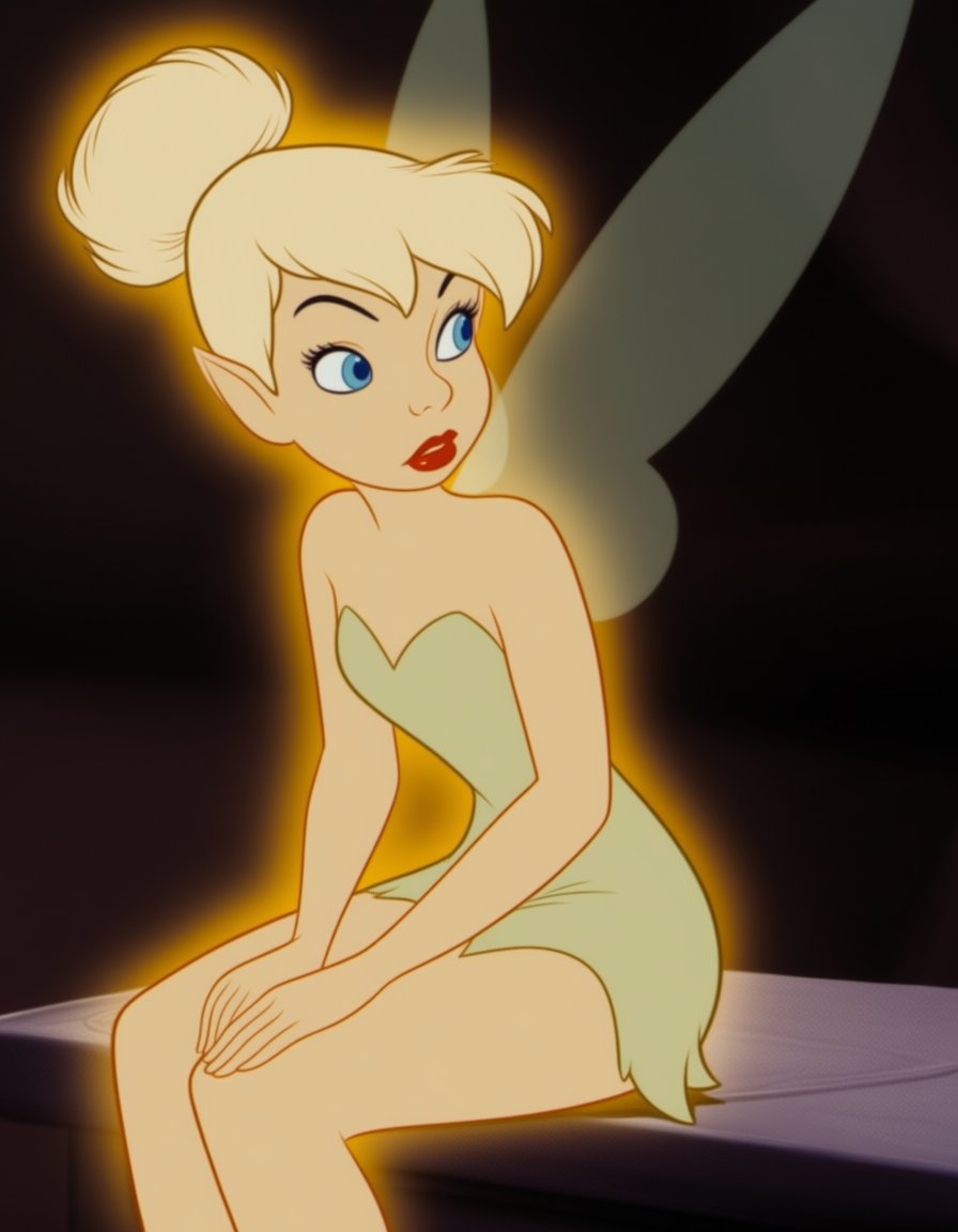 tinkerbellpp,  ((style parody)),  yellow glow by elderagent on Tensor.Art
