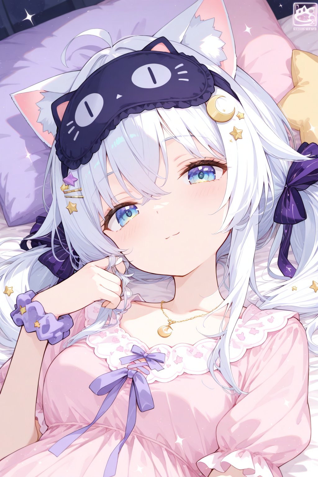1girl,  ahoge,  animal ear fluff by 月老板 on Tensor.Art