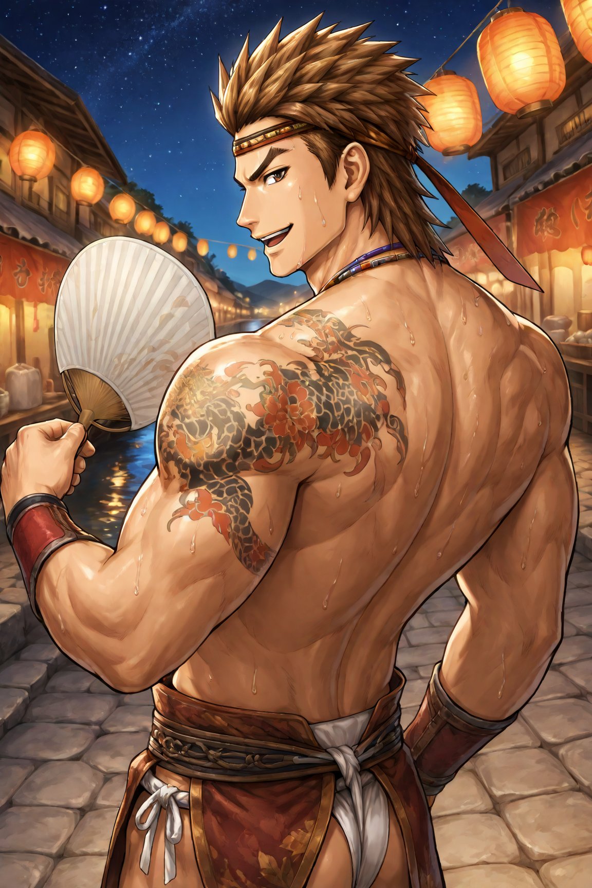 1boy,  Gan_Ning,  brown eyes by Dowizar on Tensor.Art