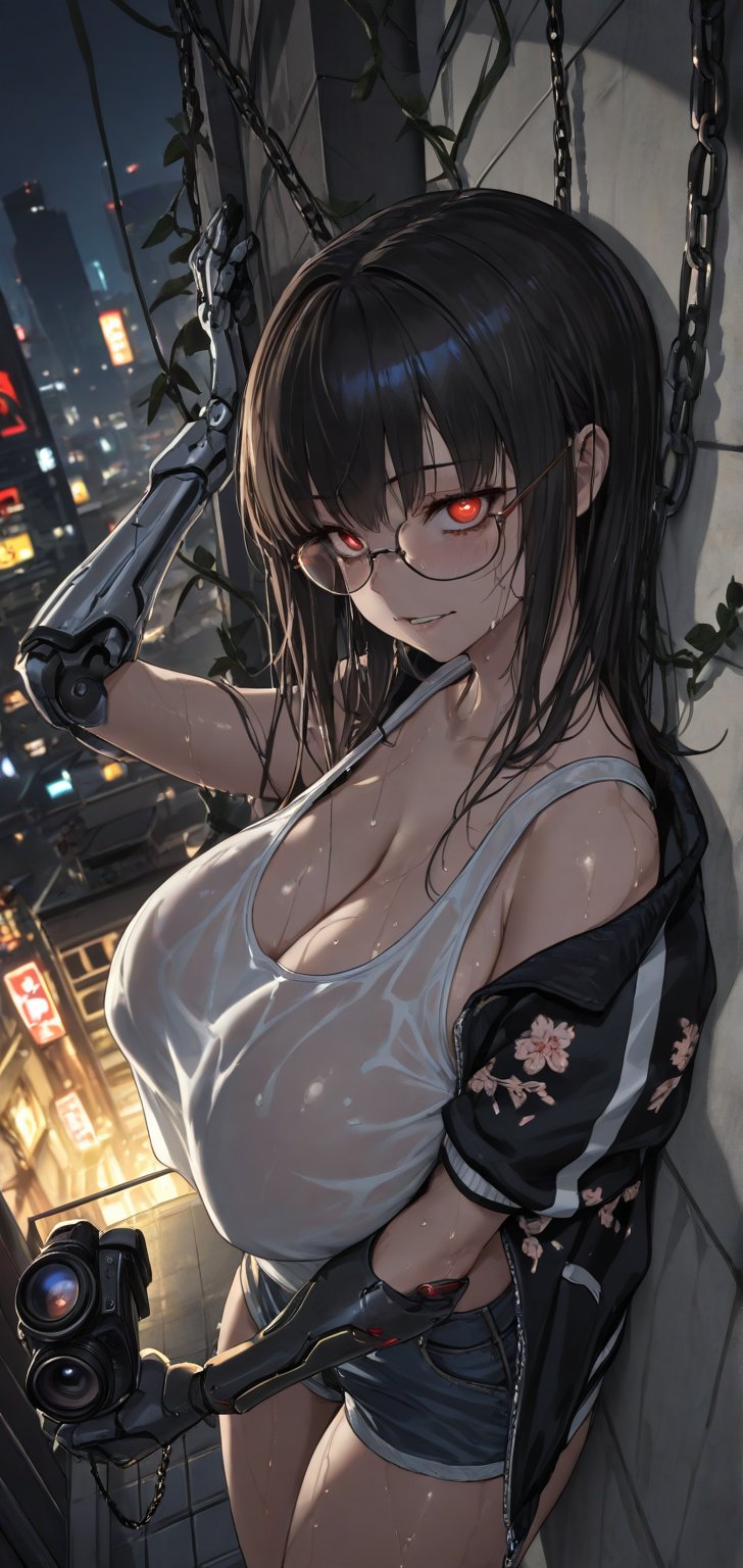 1girl,  extremely close up,  sukajan jacket by Hiro on Tensor.Art