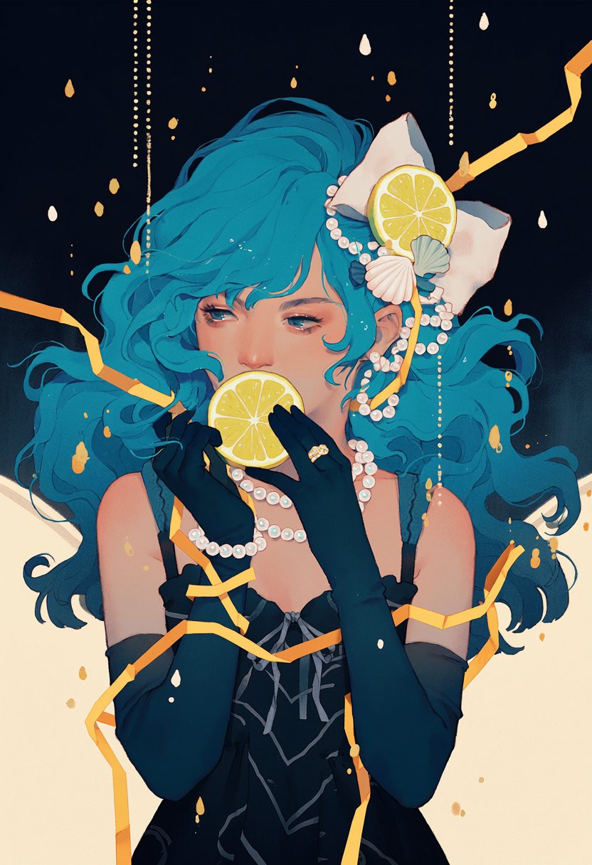 keely,  lemon,  pearl \(gemstone\) by MissFidonyo on Tensor.Art