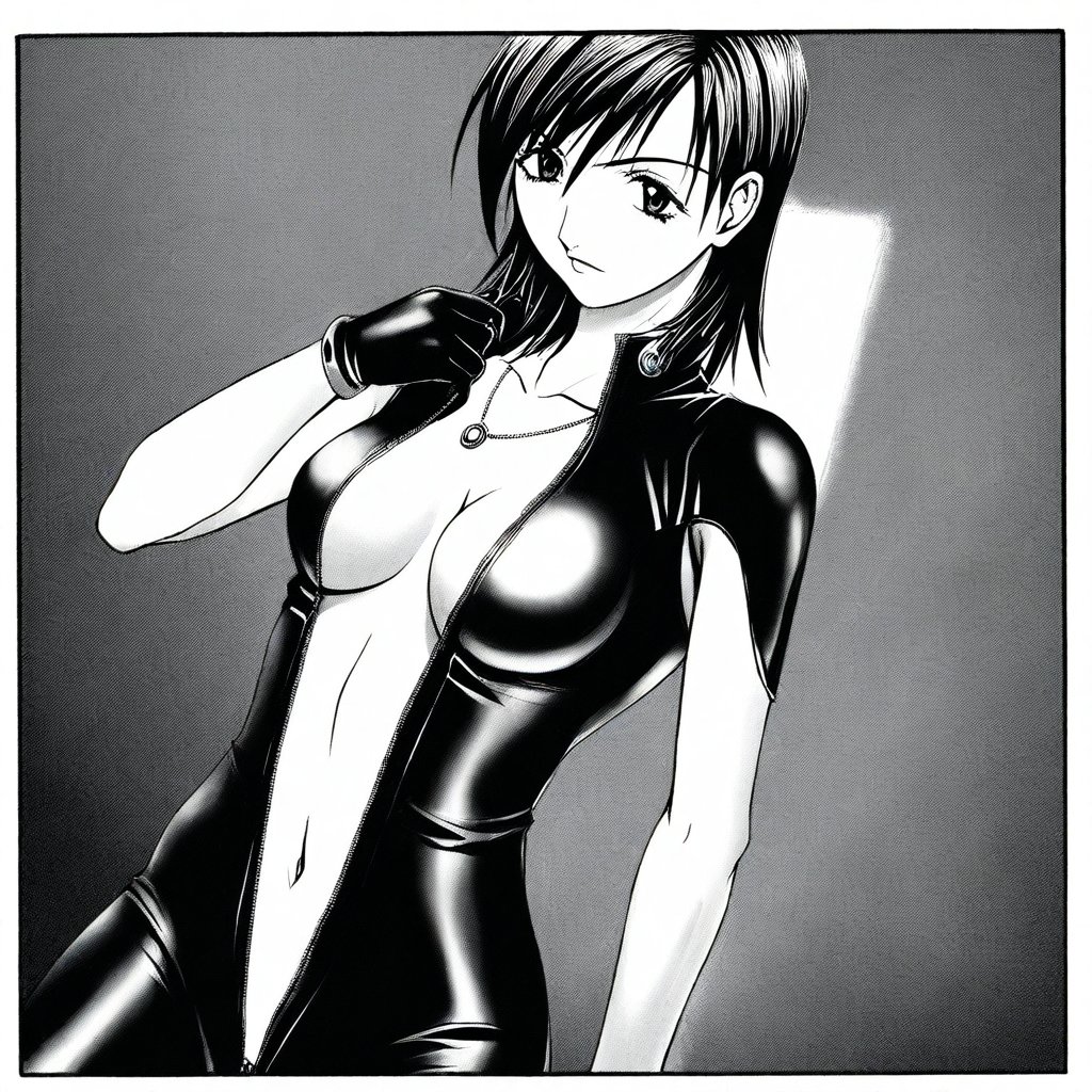 medium hair,  black hair,  swept bangs by montblanc5 on Tensor.Art