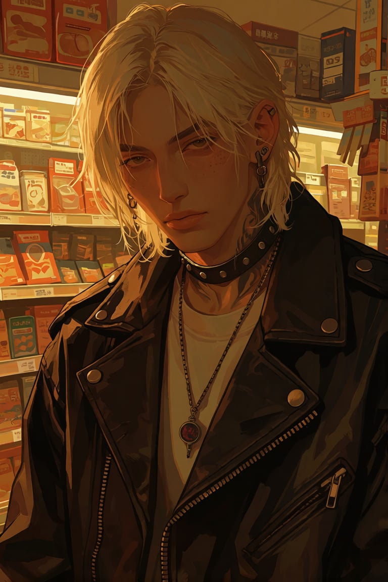 Androgynous male ,  bishounen,  shoulder length hair by PinkCotton 🎐 on Tensor.Art