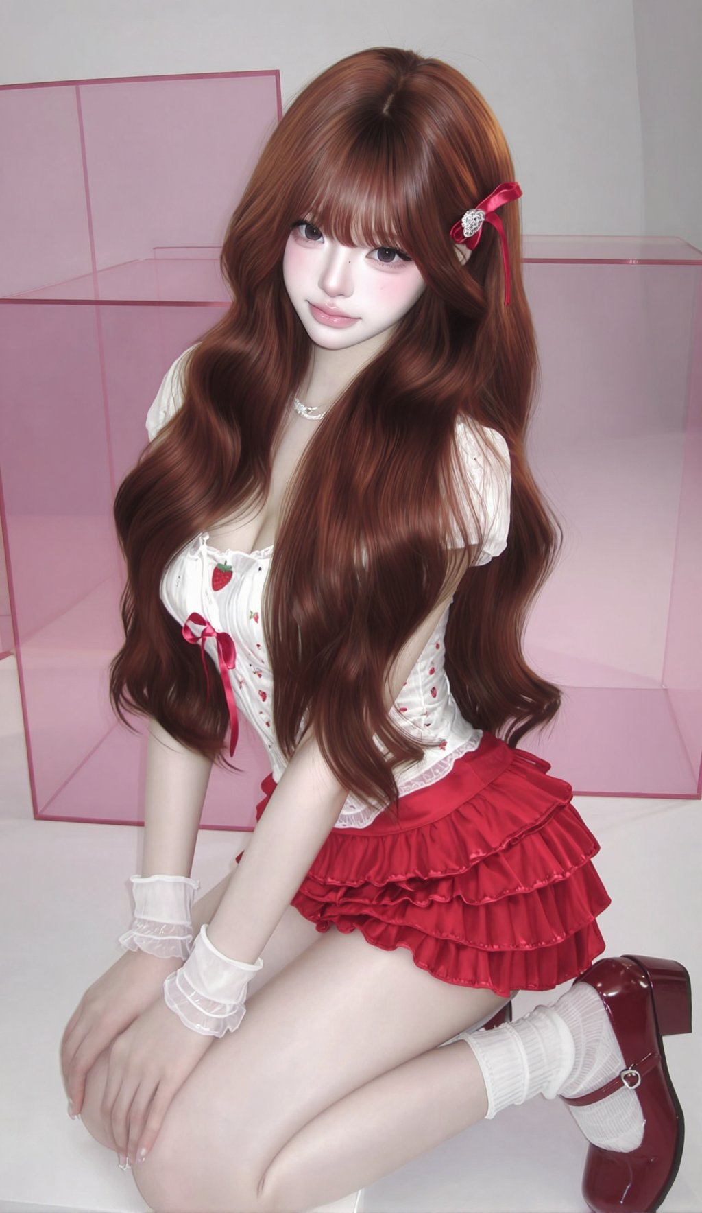 1girl,  solo,  beautiful young girl by Barbie̲ׄ‎ ruby™️ on Tensor.Art