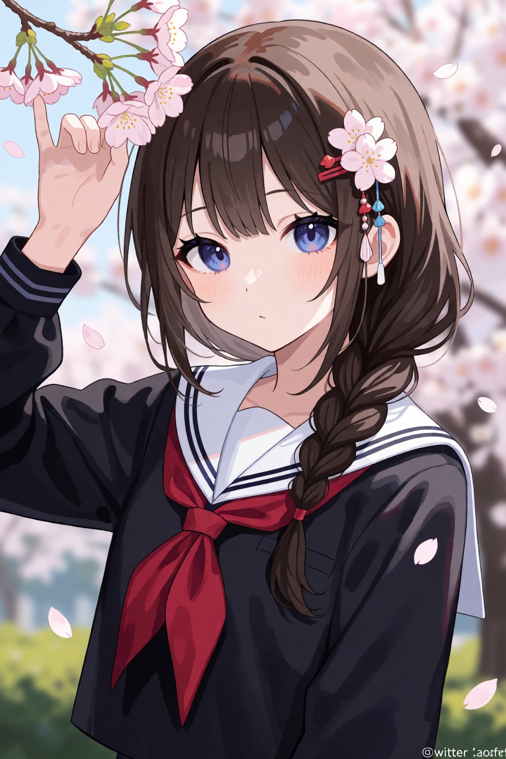 1girl,  solo,  school uniform by Light01 on Tensor.Art