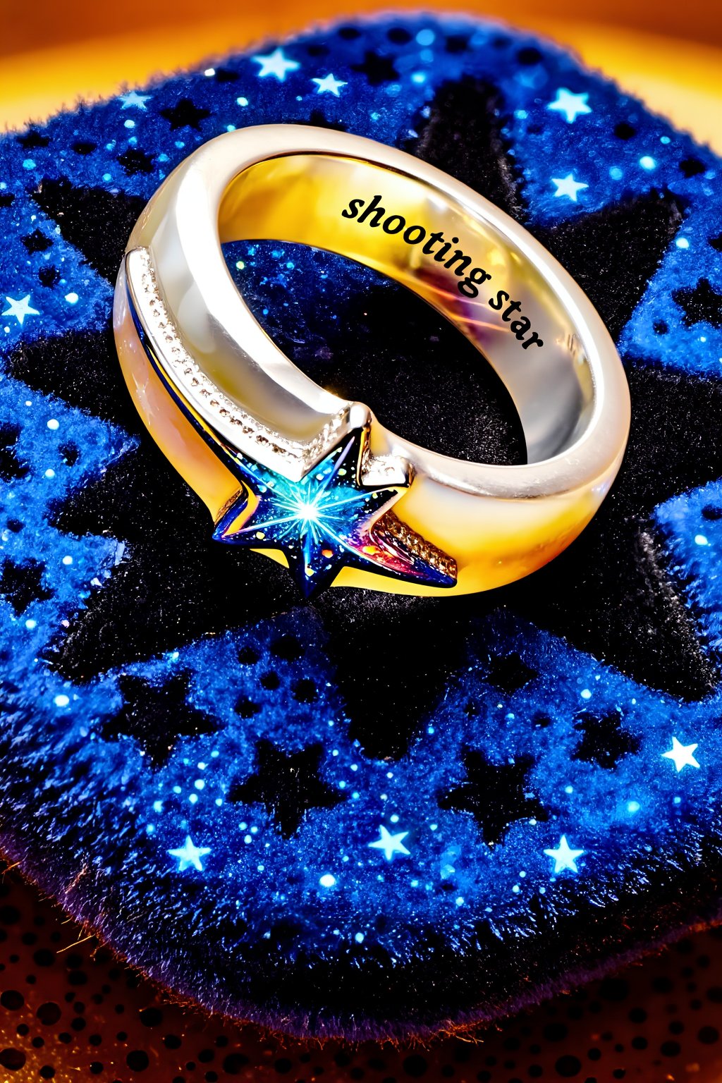 Top quality. Inspiration: Shooting stars,  rings,  gemstones. Close-up: A bespoke by newsans23 on Tensor.Art