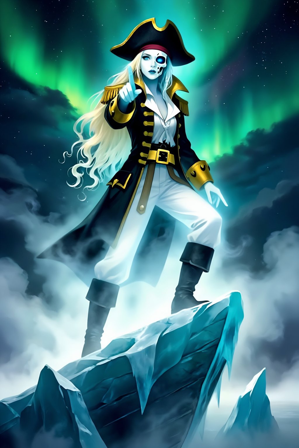 Superior quality,  ranked number one. Inspiration: Soul Ship. Close-up: Under the Arctic night sky,  a strange and mysteri...