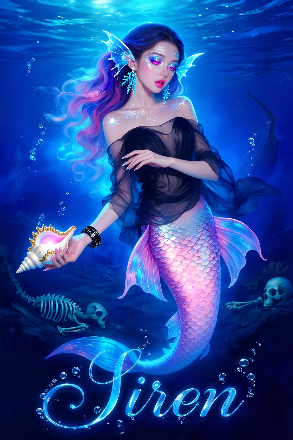 Top quality. Inspiration: Mermaids,  Sirens,  Temptation. Sirens are dangerous creatures that inhabit islands littered wit...