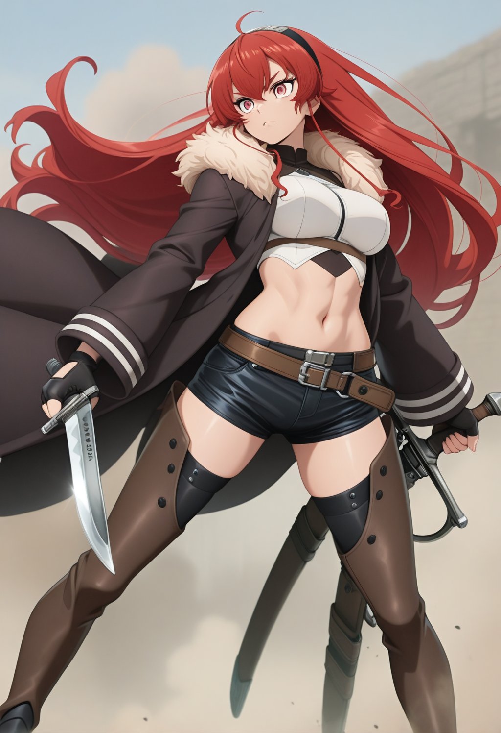 erismt,  red eyes,  red hair by cs12345 on Tensor.Art