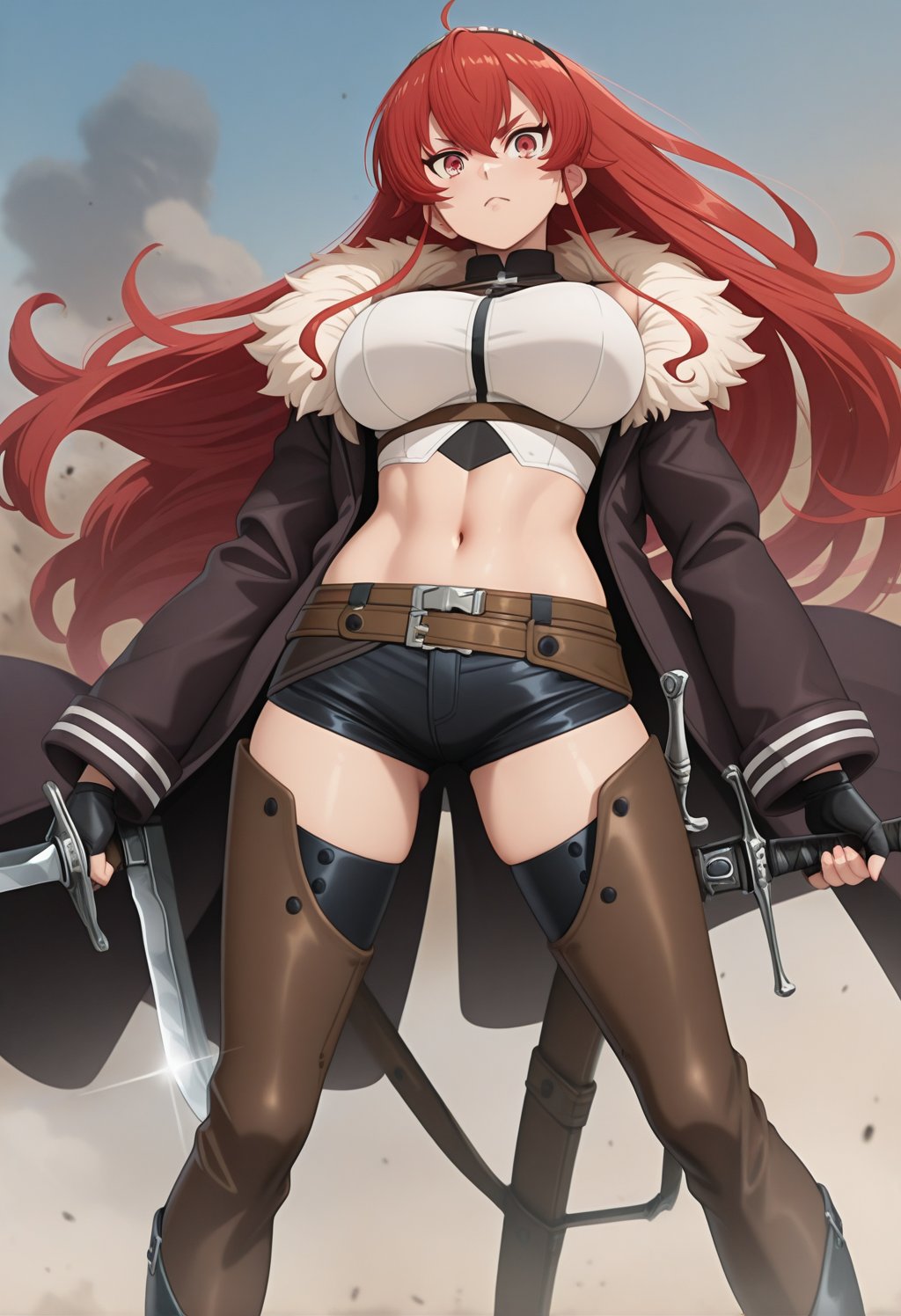 erismt,  red eyes,  red hair by cs12345 on Tensor.Art