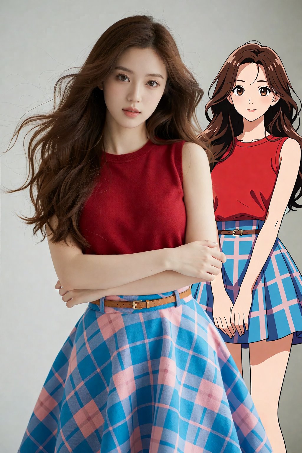 A hyper-realistic,  full-body portrait of a beautiful young Asian woman with long,  voluminous by 让AI更感性 on Tensor.Art