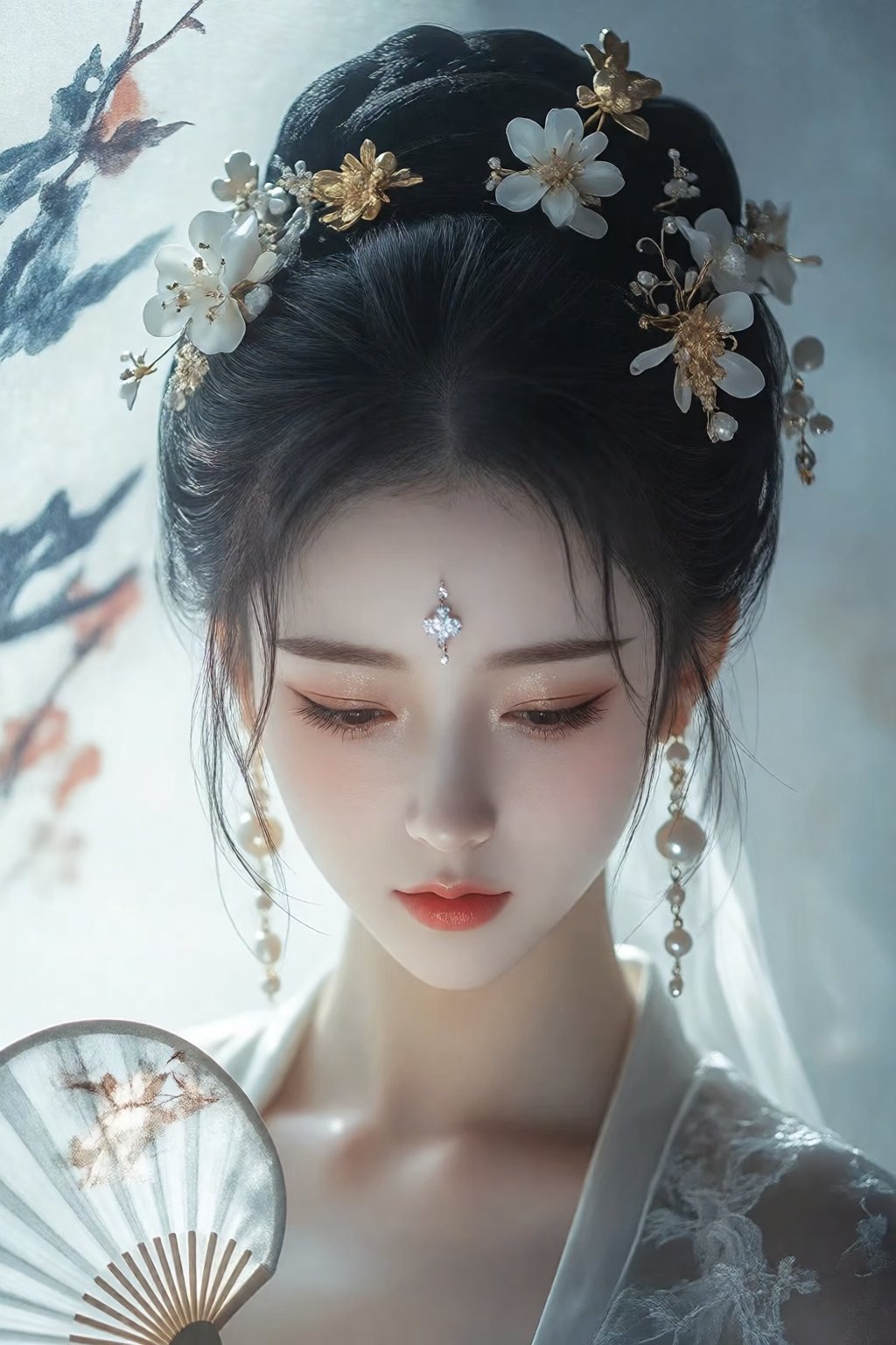 绝世的容颜,  面部微醺,  立体鼻 by 剑舞轻风 on Tensor.Art