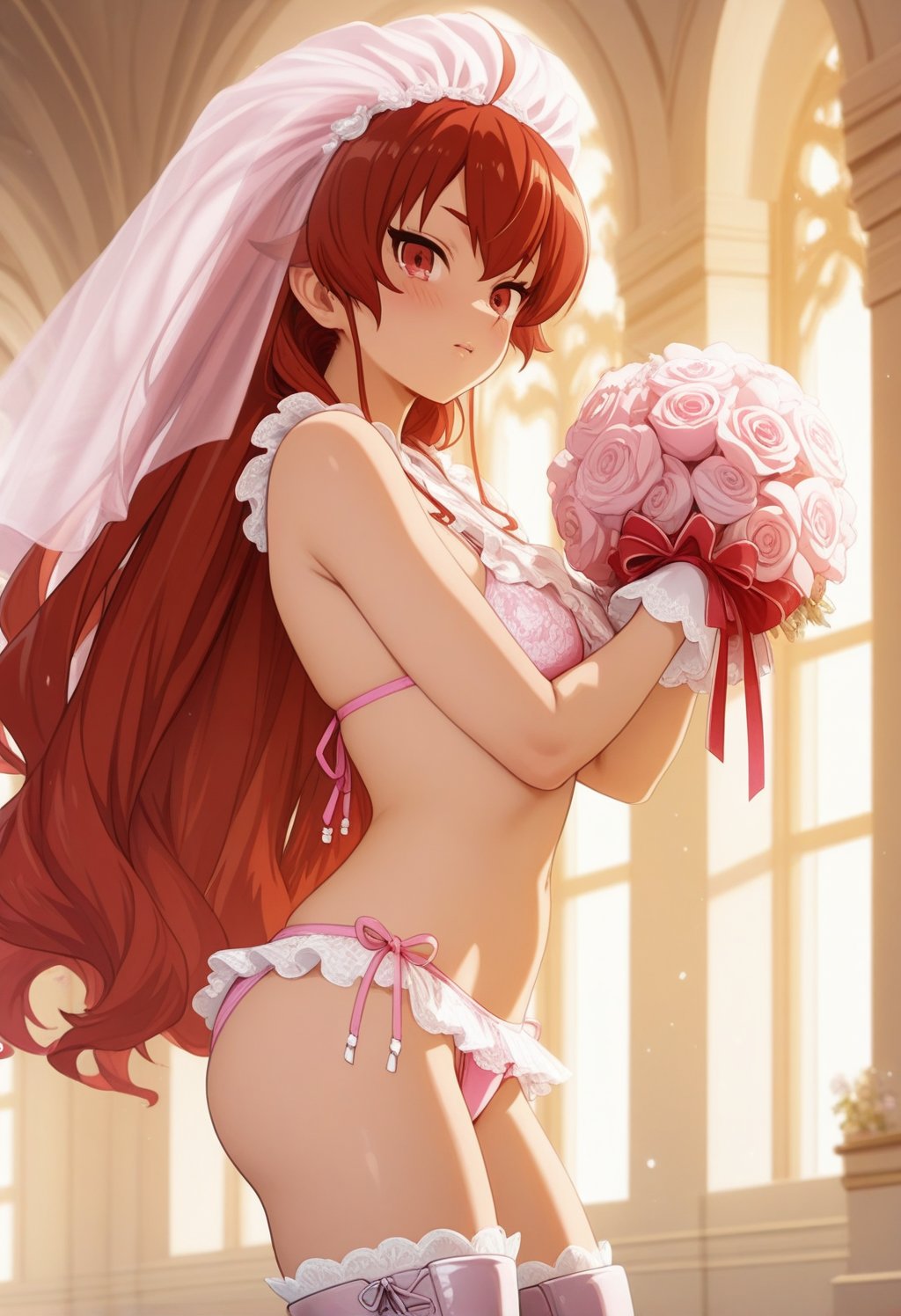 erismt,  red eyes,  red hair by cs12345 on Tensor.Art