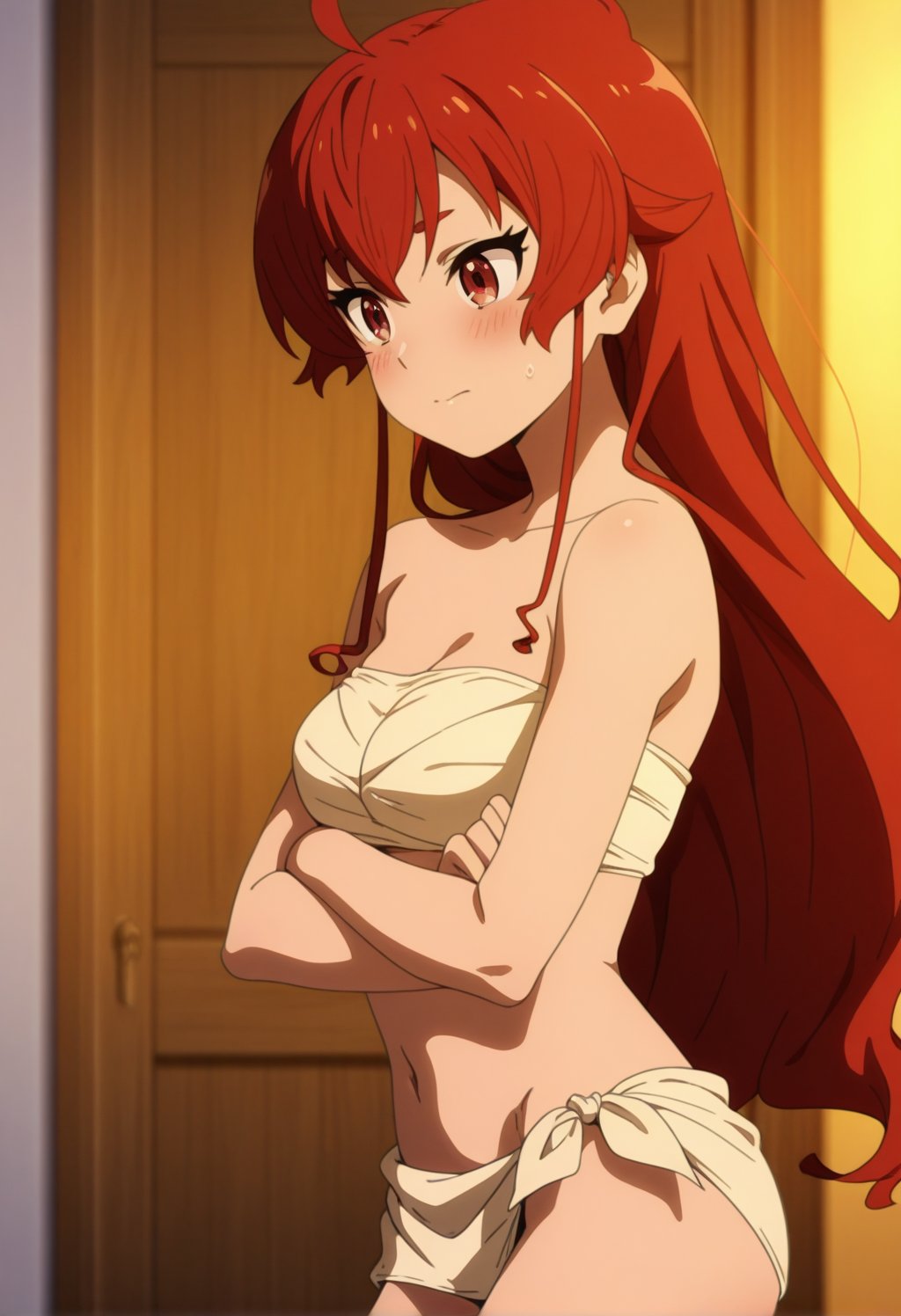 erismt,  red eyes,  red hair by cs12345 on Tensor.Art