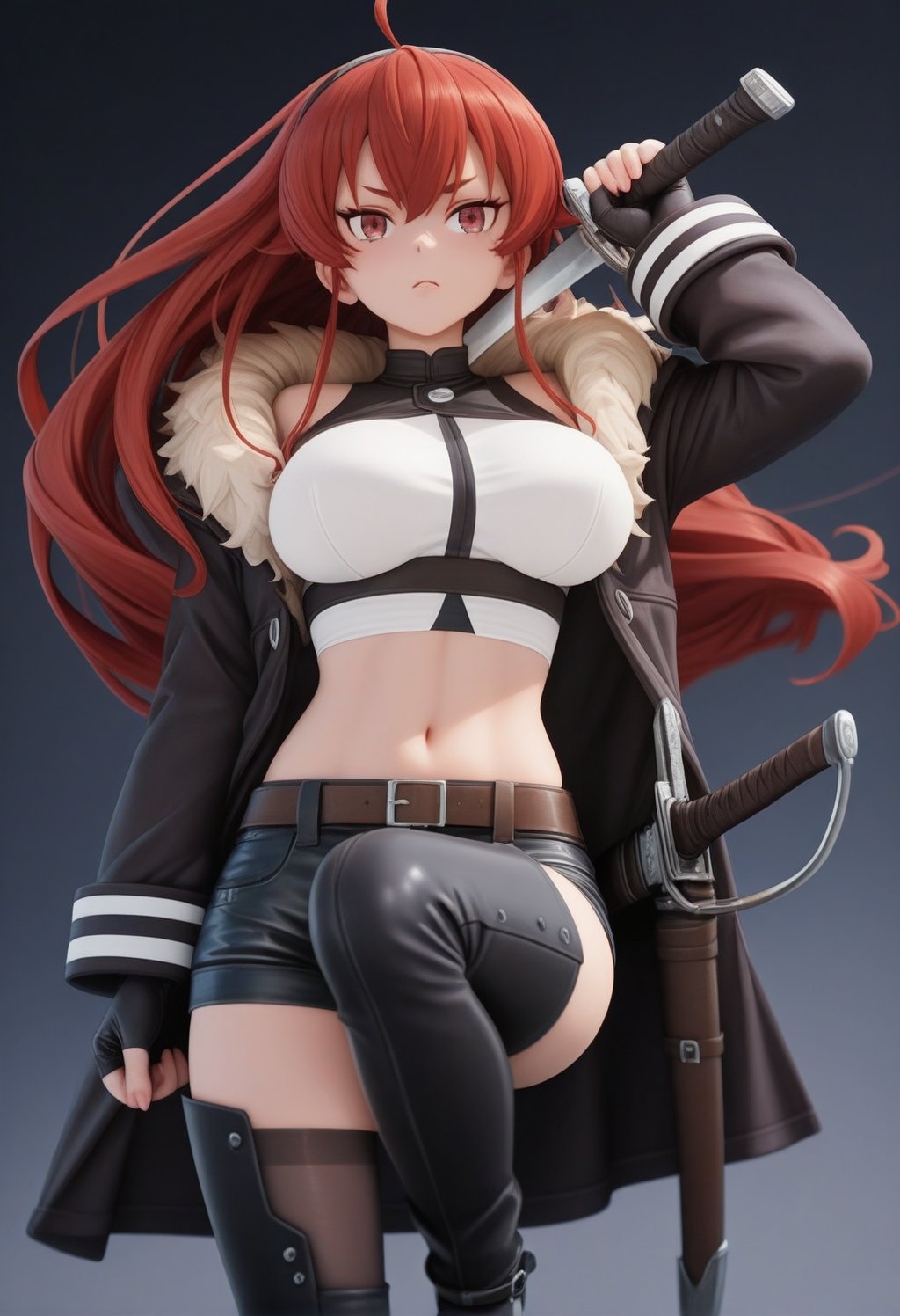 erismt,  red eyes,  red hair by cs12345 on Tensor.Art