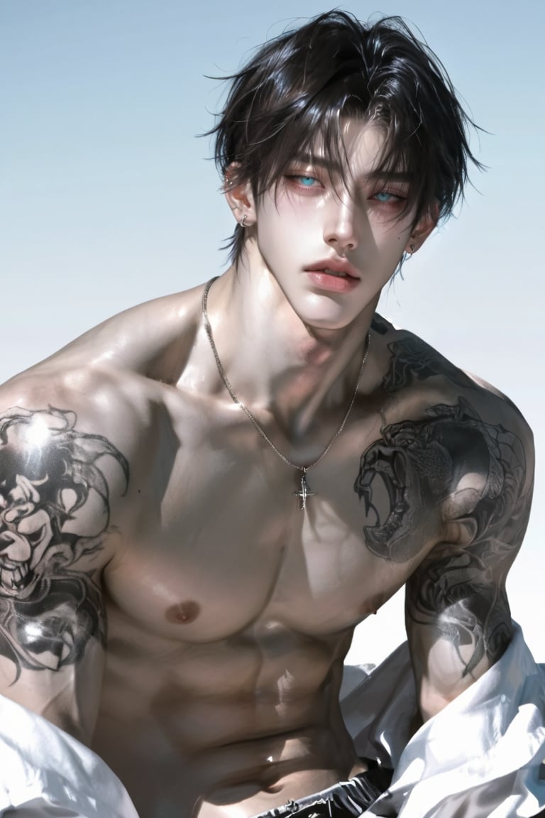 1boy,  solo,  sharp face by Nini Nozomi on Tensor.Art