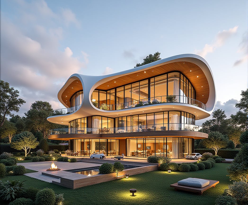 A modern house by Smallgrass 998 on Tensor.Art