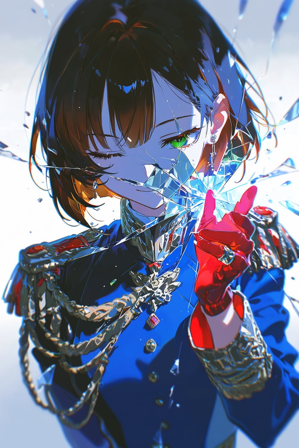 1girl,  solo,  green_eyes by Whyxeo on Tensor.Art