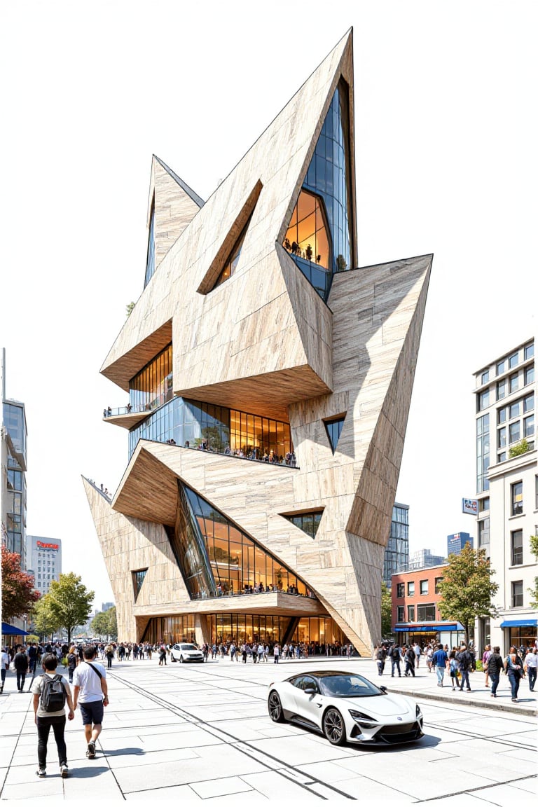 MYLimeSketch-Urban/Rural area,  The image depicts a complex of sharp,  modern by Fang Ying on Tensor.Art