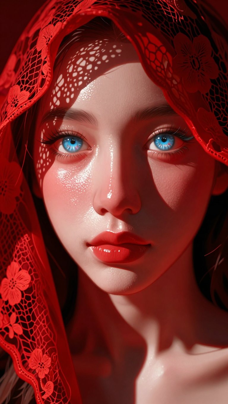 1girl,  solo,  extreme close-up portrait by DjM_ on Tensor.Art
