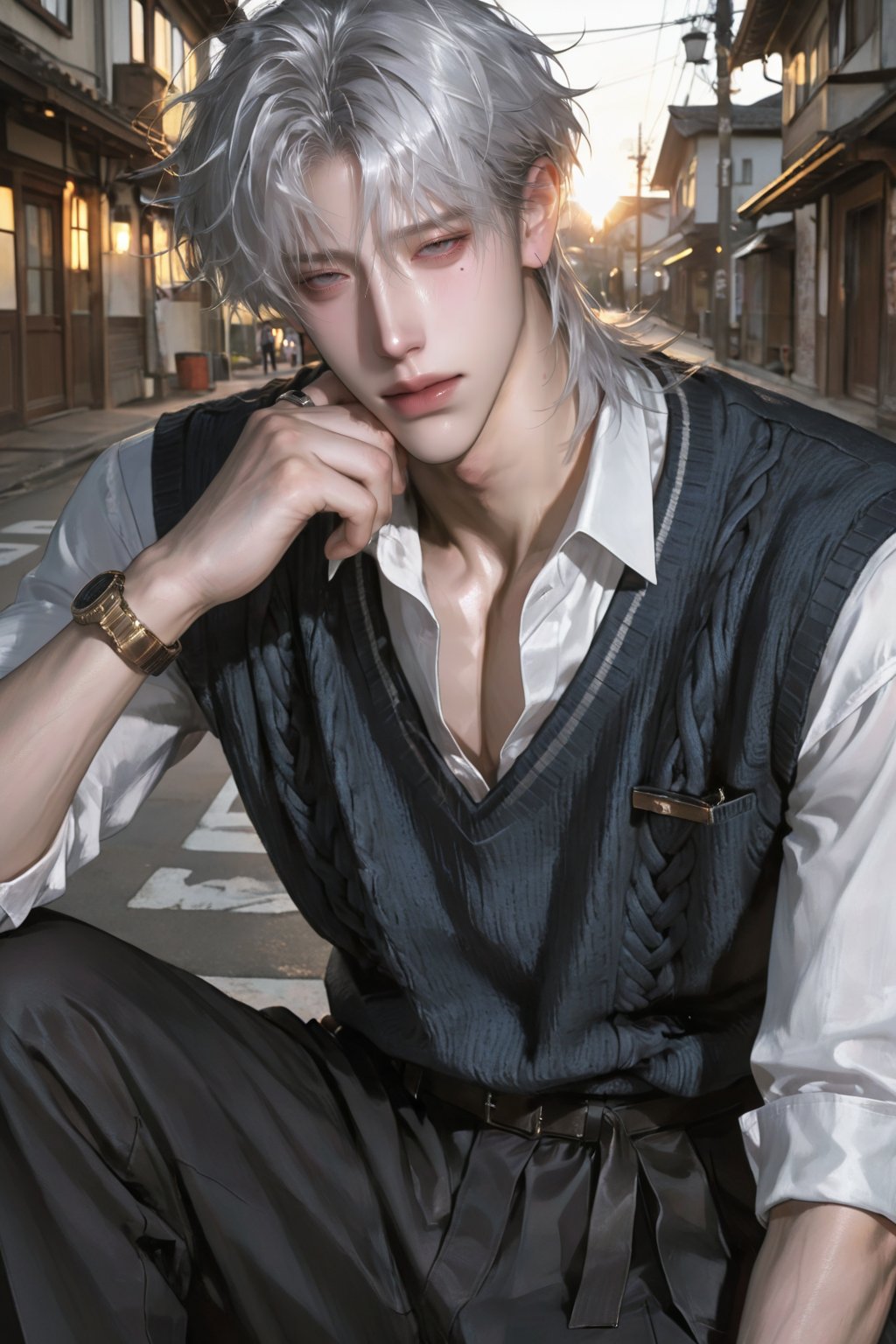 1 male,  male,  solo by オキヤ੯·̀͡⬮ on Tensor.Art