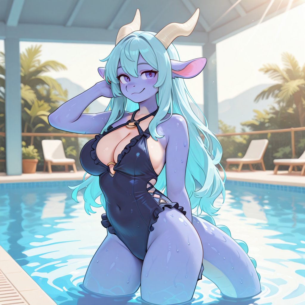 st€@m-dr4g0n,  horns,  long hair by Nifaro on Tensor.Art