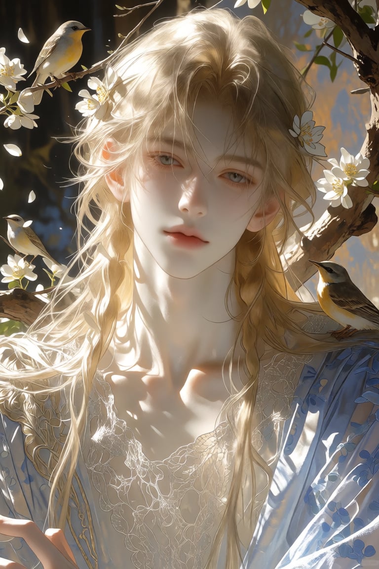 a beautiful young woman,  long blonde hair,  pale soft skin by 小纸条 on Tensor.Art
