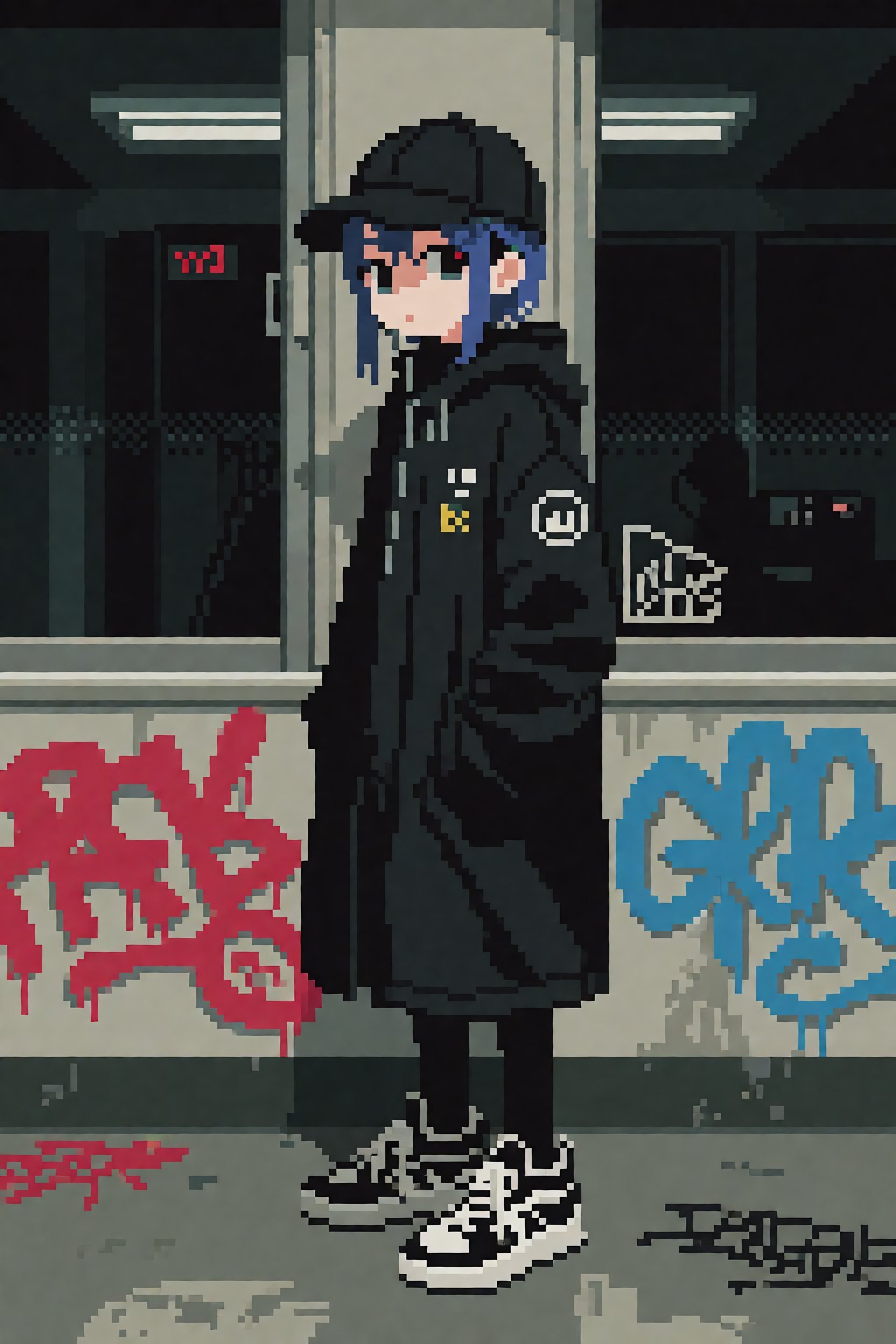 @motocross saito,  1girl,  baseball cap by 幽鬼処刑人２年目 on Tensor.Art