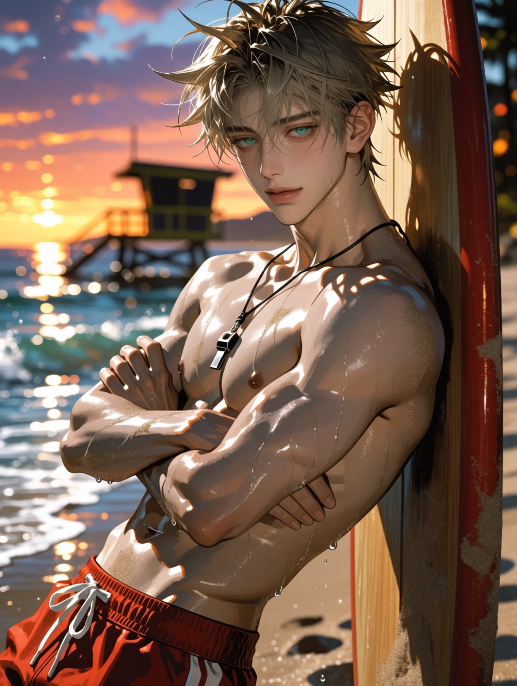 ((handsome face)) ((beautiful eye)) day,  sunlight,  dappled sunlight by A4TPOP on Tensor.Art