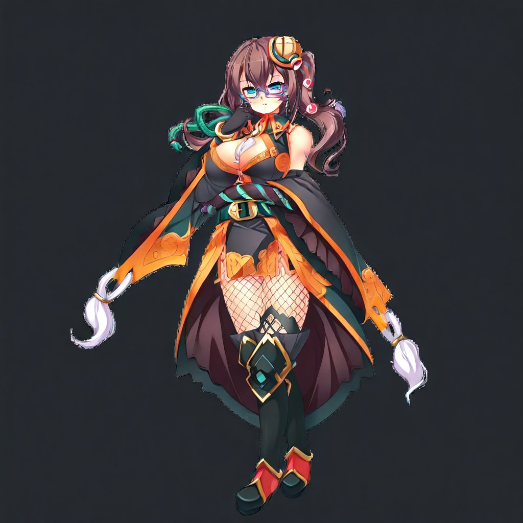 1girl,  solo,  brown hair by montblanc5 on Tensor.Art