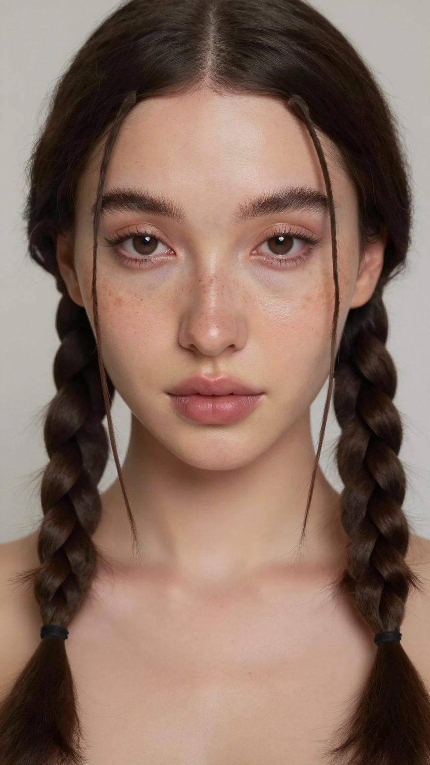 Very realistic raw portrait of Summer James,  stunning trans woman with delicate feminine face structure,  high cheekbones...