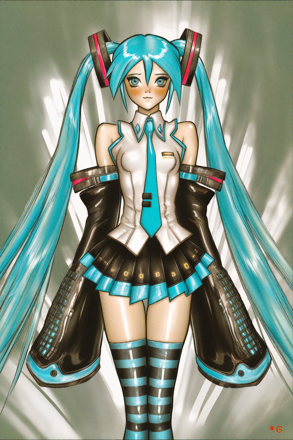 (shiroumasamuneart),  1girl,  hatsune miku by MasteRaccoonMan on Tensor.Art