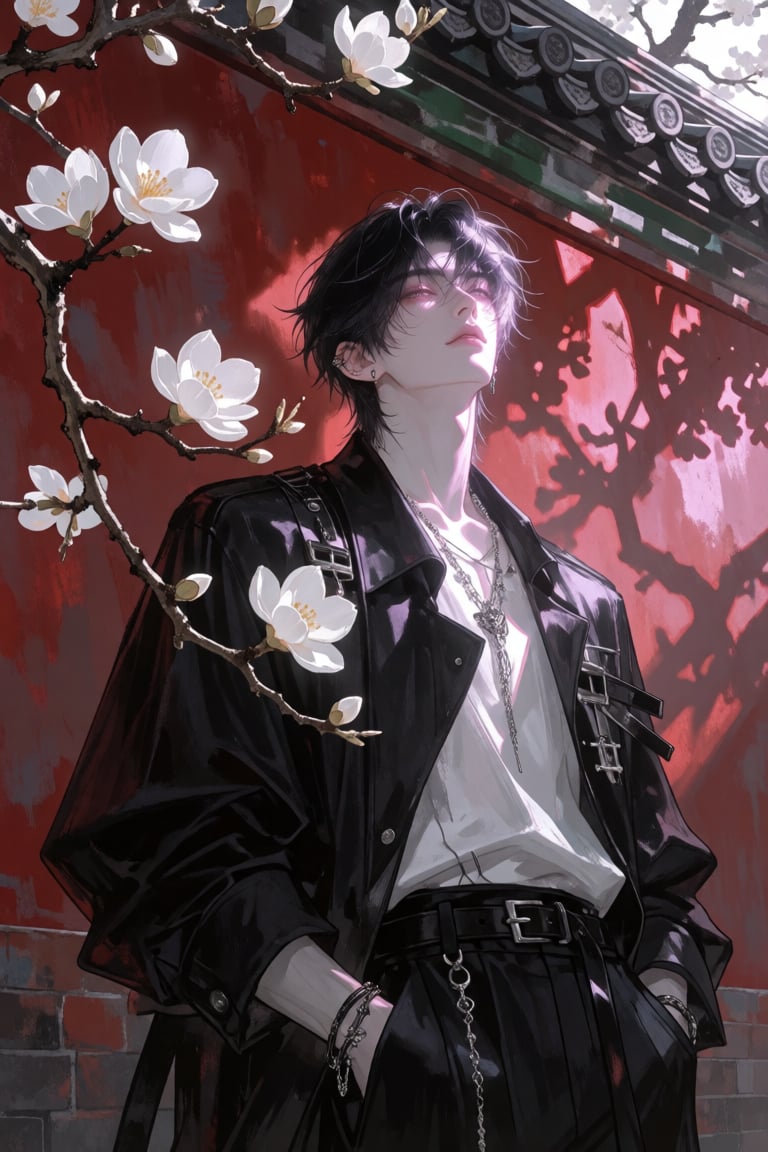 Naturallight,  酷帅美男,  齐耳黑色短发 by 小纸条 on Tensor.Art