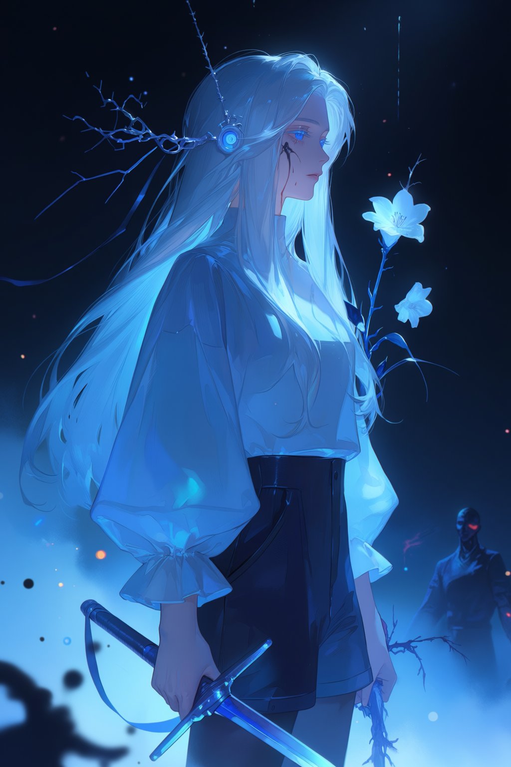 (Long Hair: 1.1),  (Solo: 1.2),  Light Particle by YUEYUEAI月月AI on Tensor.Art