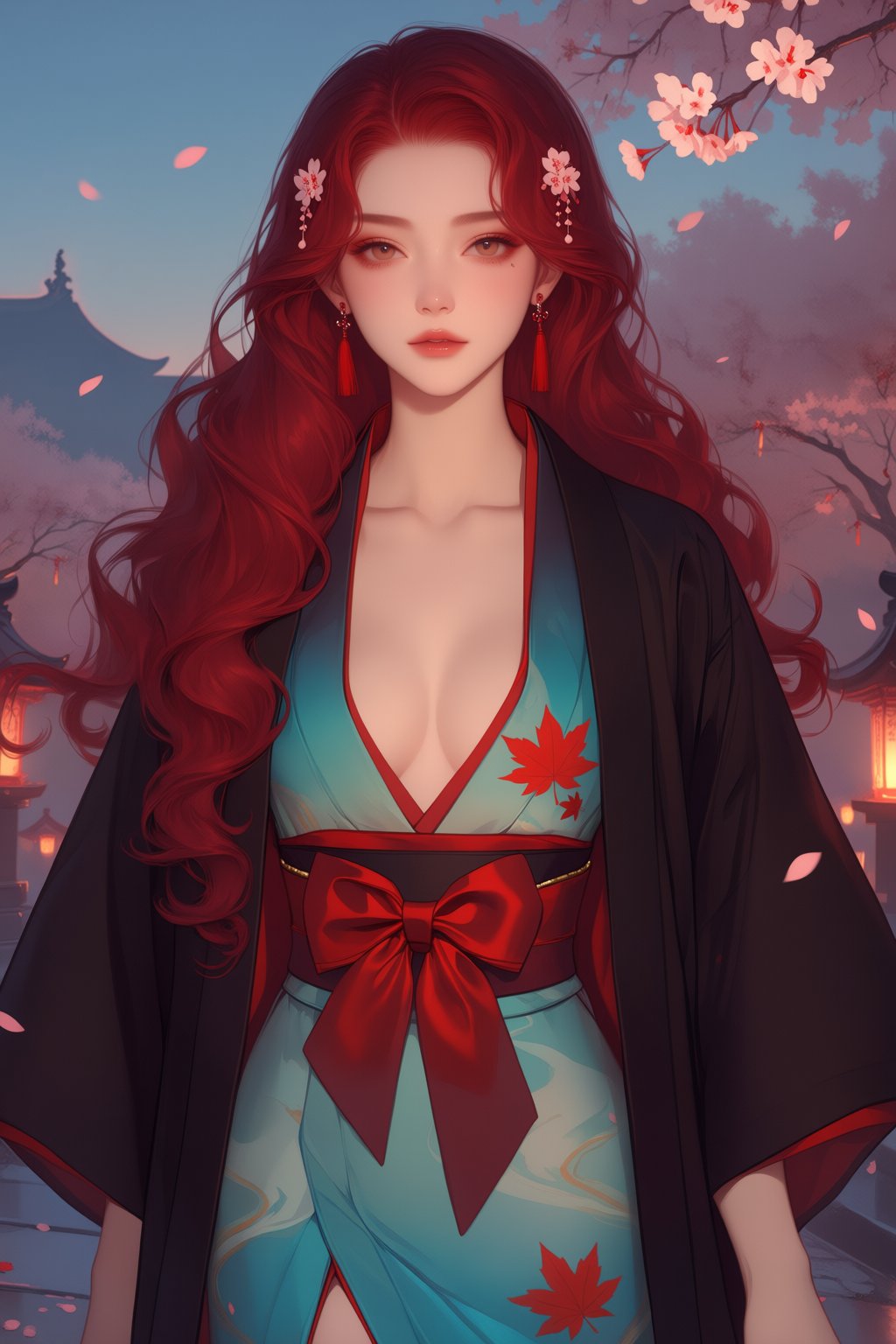 ((LARGE BREASTS)),  ((cowboy shot)),  1 girl by YUEYUEAI月月AI on Tensor.Art