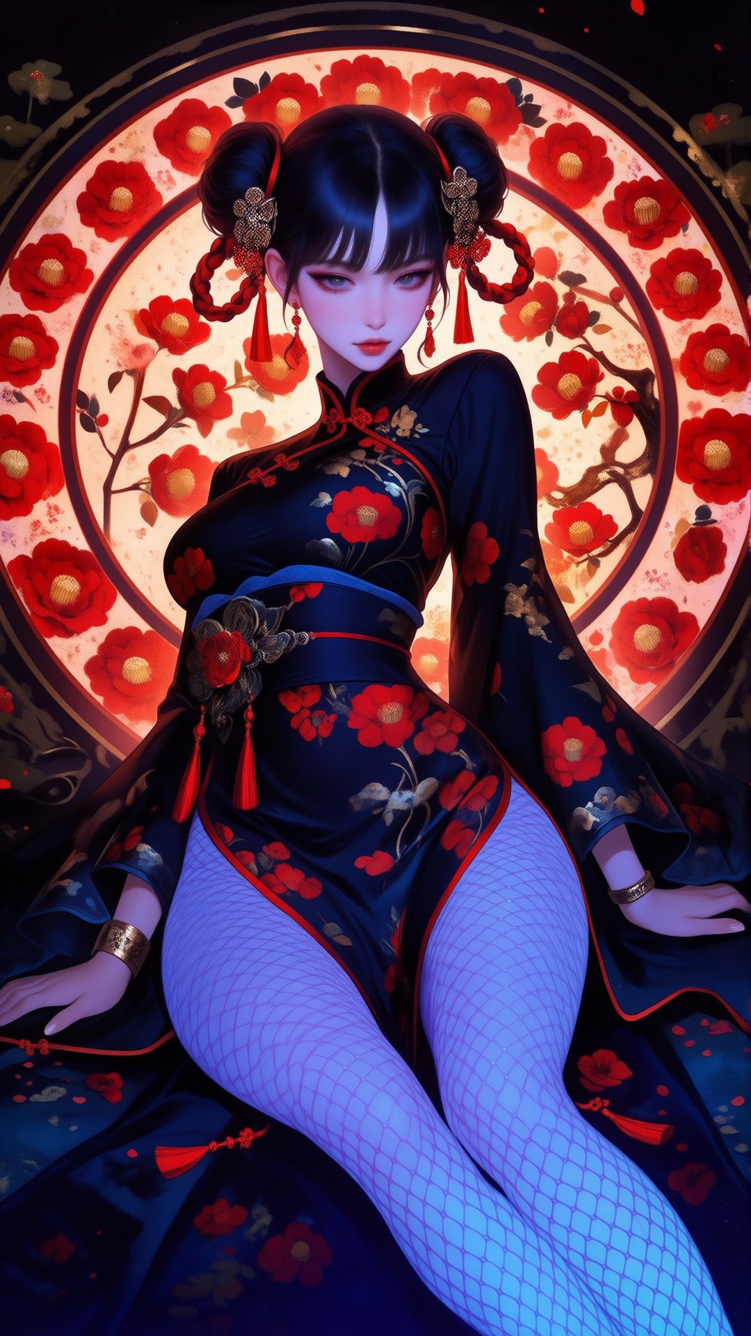 Japanese shojo manga magazine cover. Center foreground: - a vibrant,  stylized scene. "The image depicts a stylized illust...