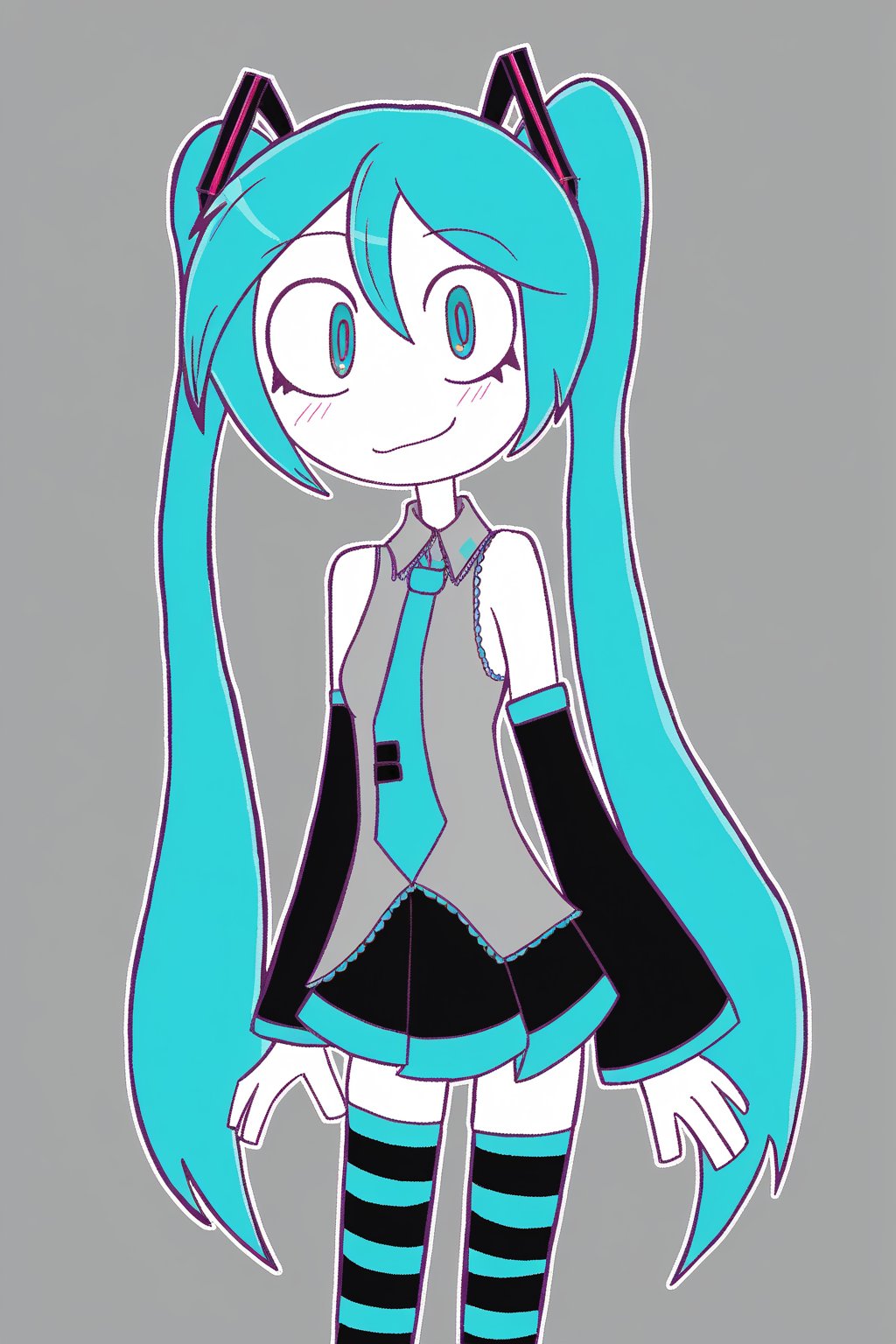 (honeymapacheart),  1girl,  hatsune miku by MasteRaccoonMan on Tensor.Art