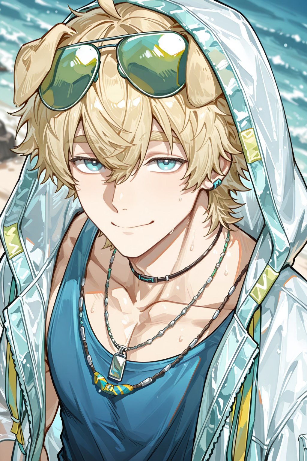 male focus,  1boy,  tequila \(arknights\) by Lineko on Tensor.Art