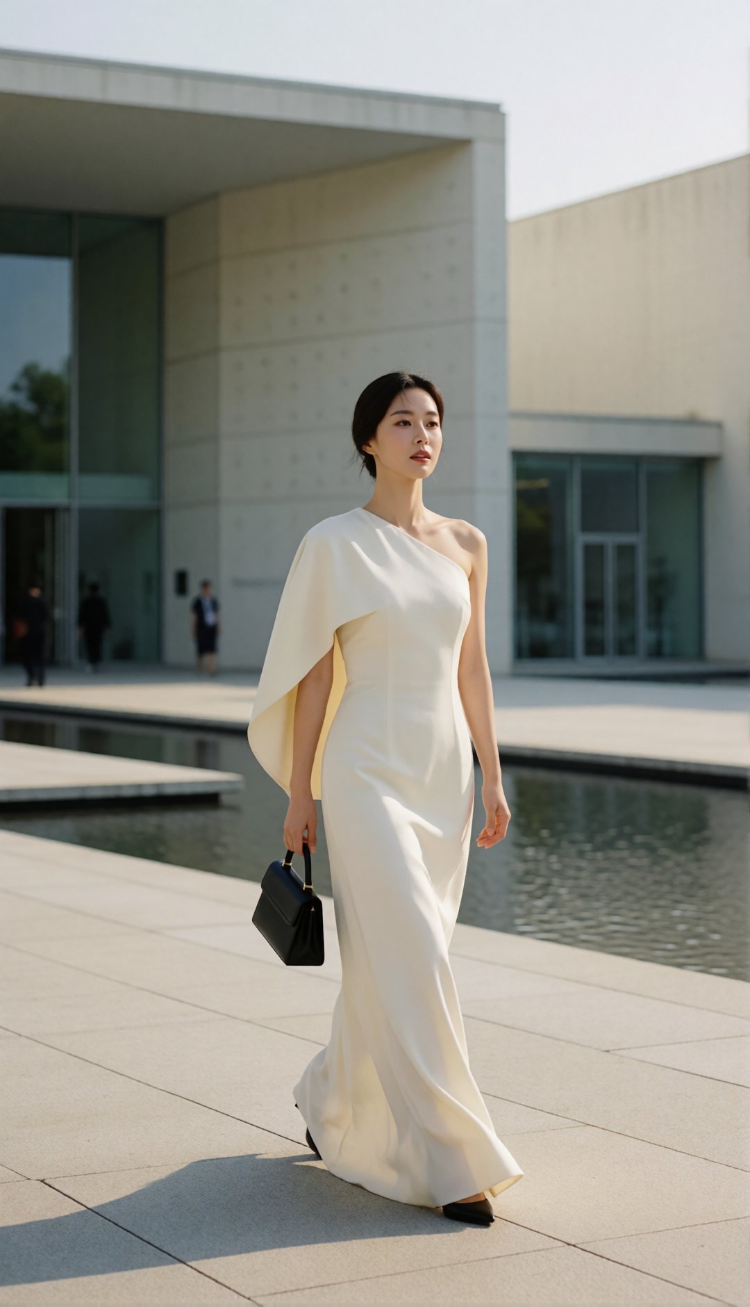 luxury fashion editorial,  elegant young Korean woman,  full bust by EclipseKww on Tensor.Art