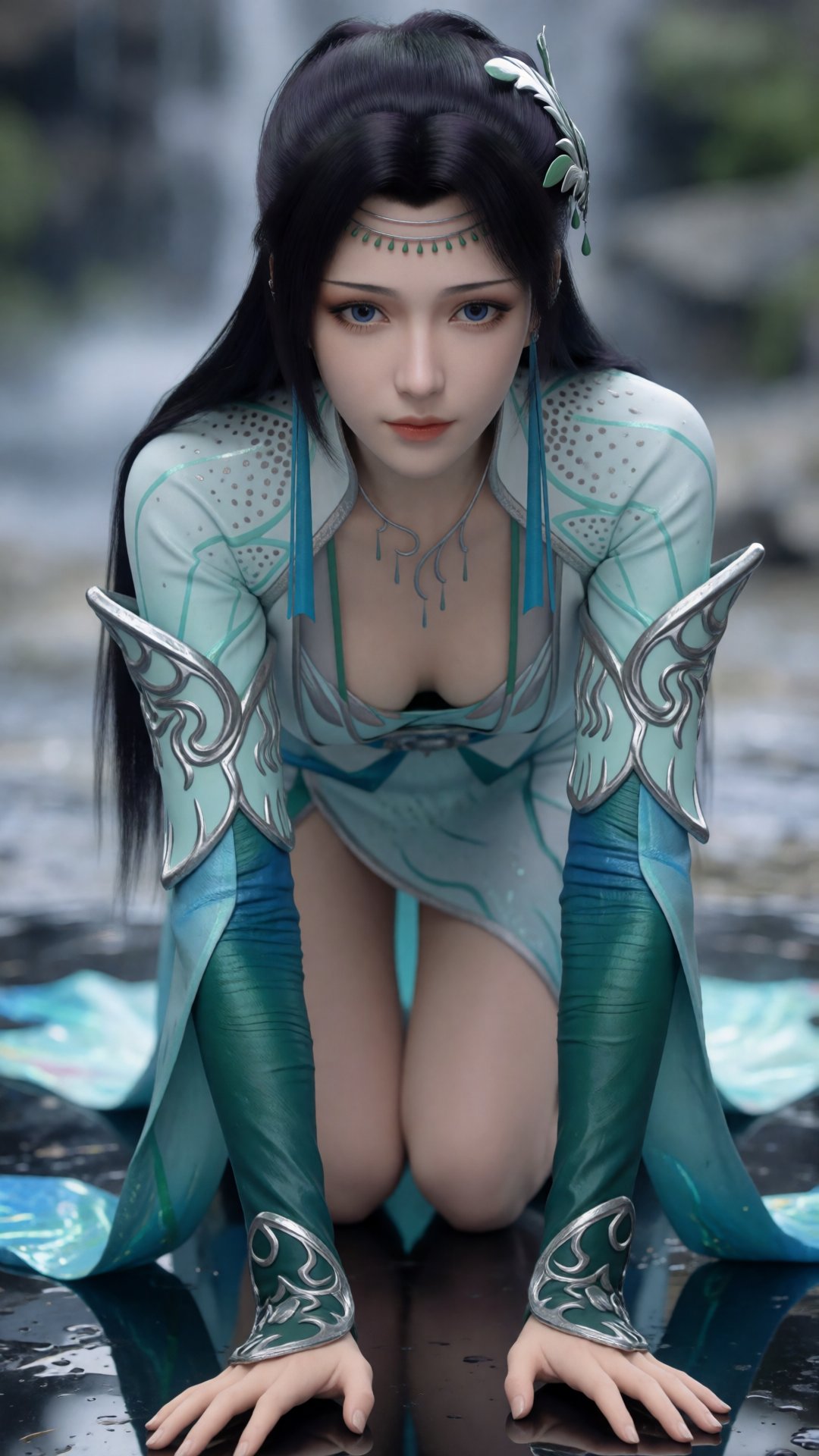 单人年轻清冷仙侠少女,  夸张黄金头身比,  逆天大长腿 by Tim_Yi on Tensor.Art