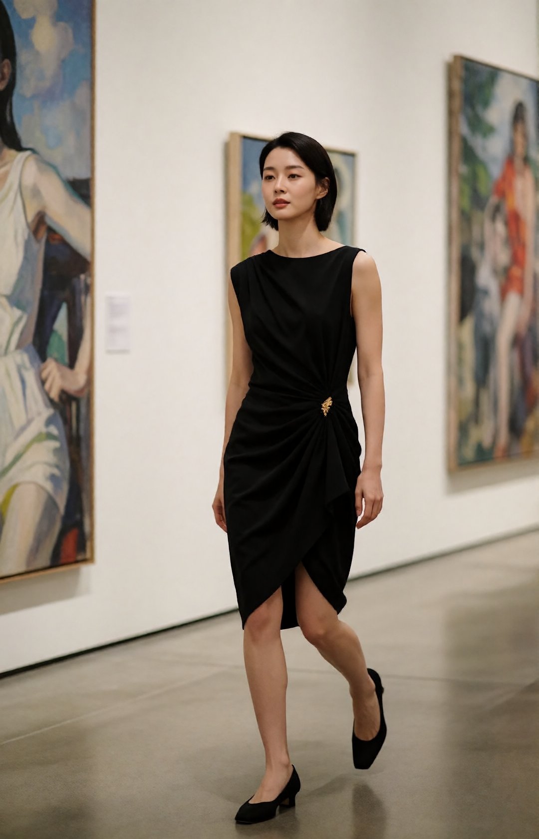 luxury fashion editorial,  young Korean woman,  full bust by EclipseKww on Tensor.Art