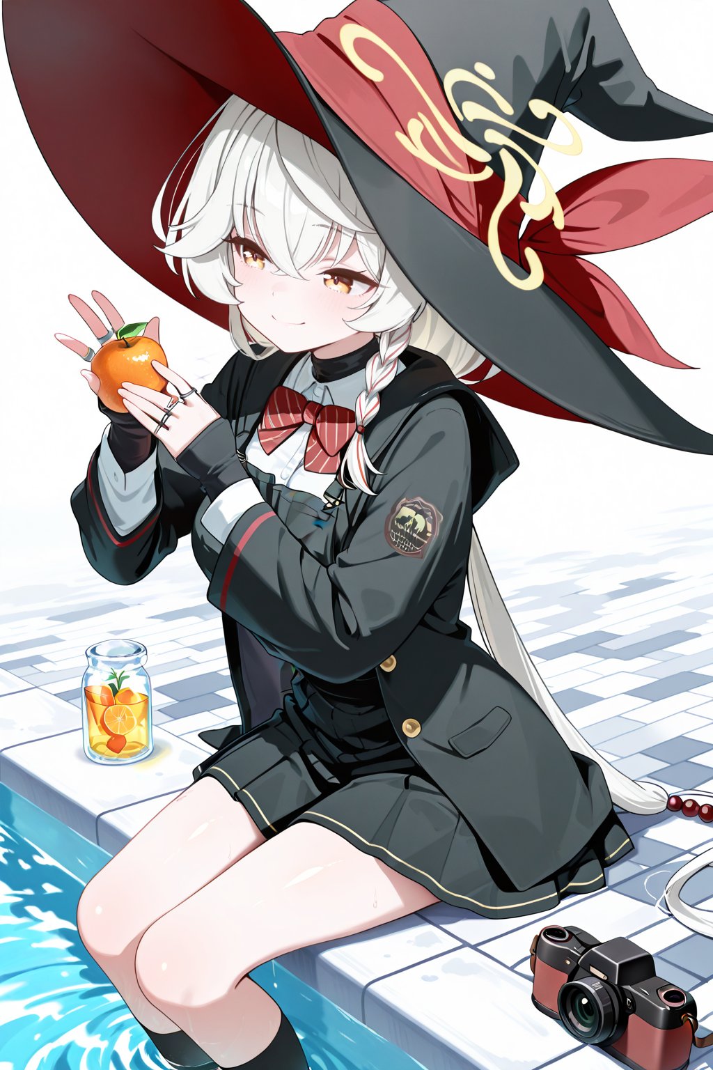 eri \(blue archive\) black witch hat,  black jacket,  black footwear by user_864208480699948080 on Tensor.Art