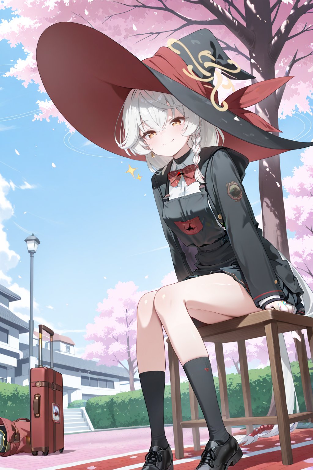 eri \(blue archive\) black witch hat,  black jacket,  black footwear by user_864208480699948080 on Tensor.Art