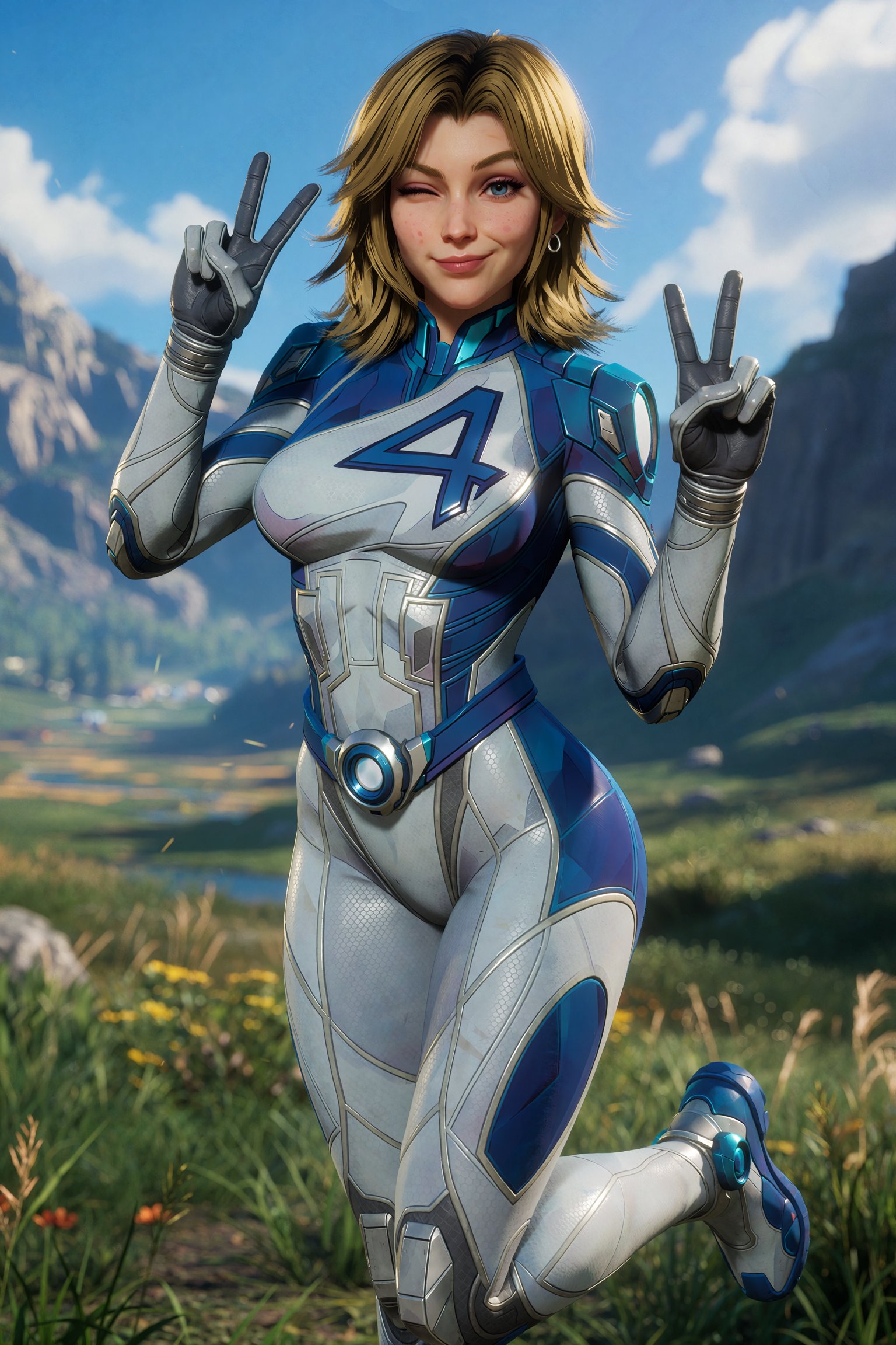 Vv.LXVIII - MR-Sue_Storm,  Cinematic photography,  MR-Sue_Storm has blonde shoulder length hair and blue eyes by ValienteV...