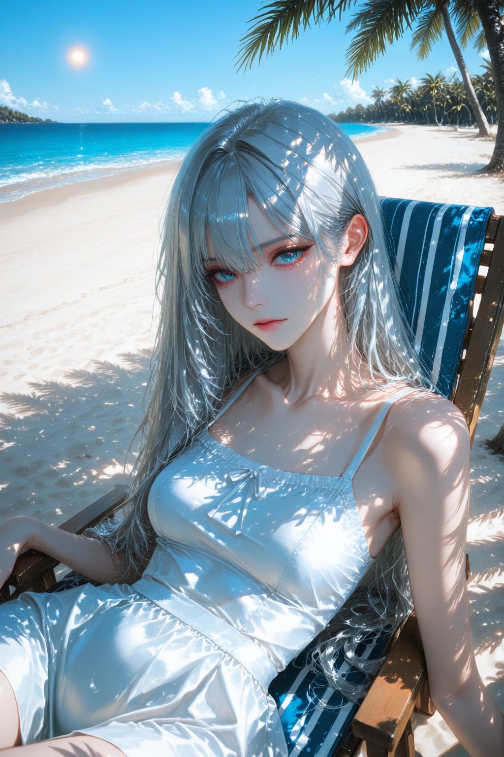 1girl,  solo,  silver hair by 月大魔王|The Moonly Demon King on Tensor.Art