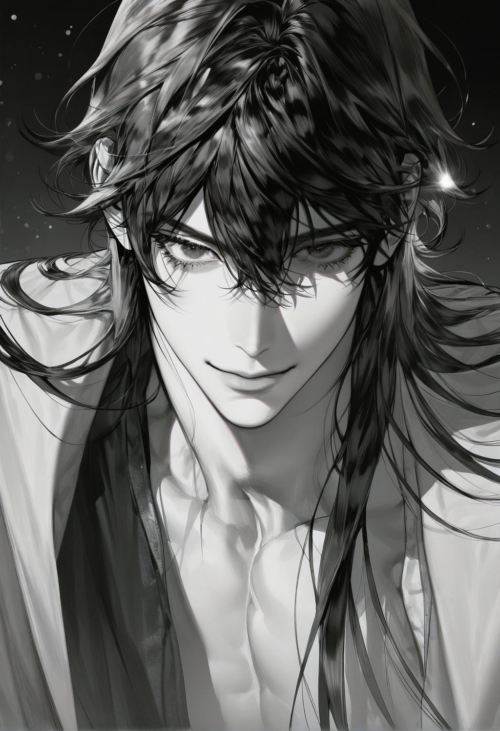 solo,  long hair,  looking at viewer by ❤︎ ·̩͙  郑艺云 on Tensor.Art